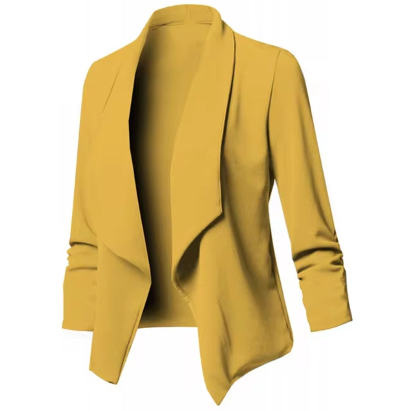 Fudus Mintgrüner Blazer - Elegante Frühlingsjacke ohne Kragen