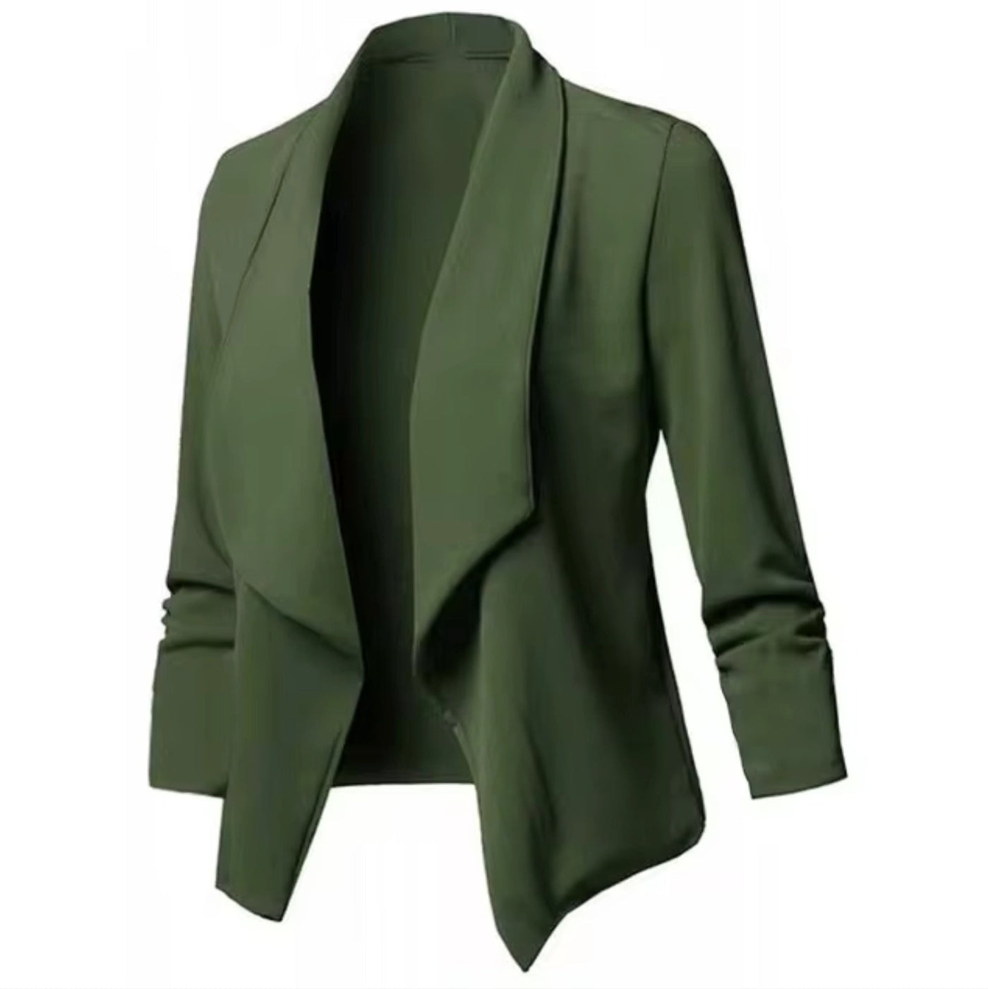 Fudus Mintgrüner Blazer - Elegante Frühlingsjacke ohne Kragen