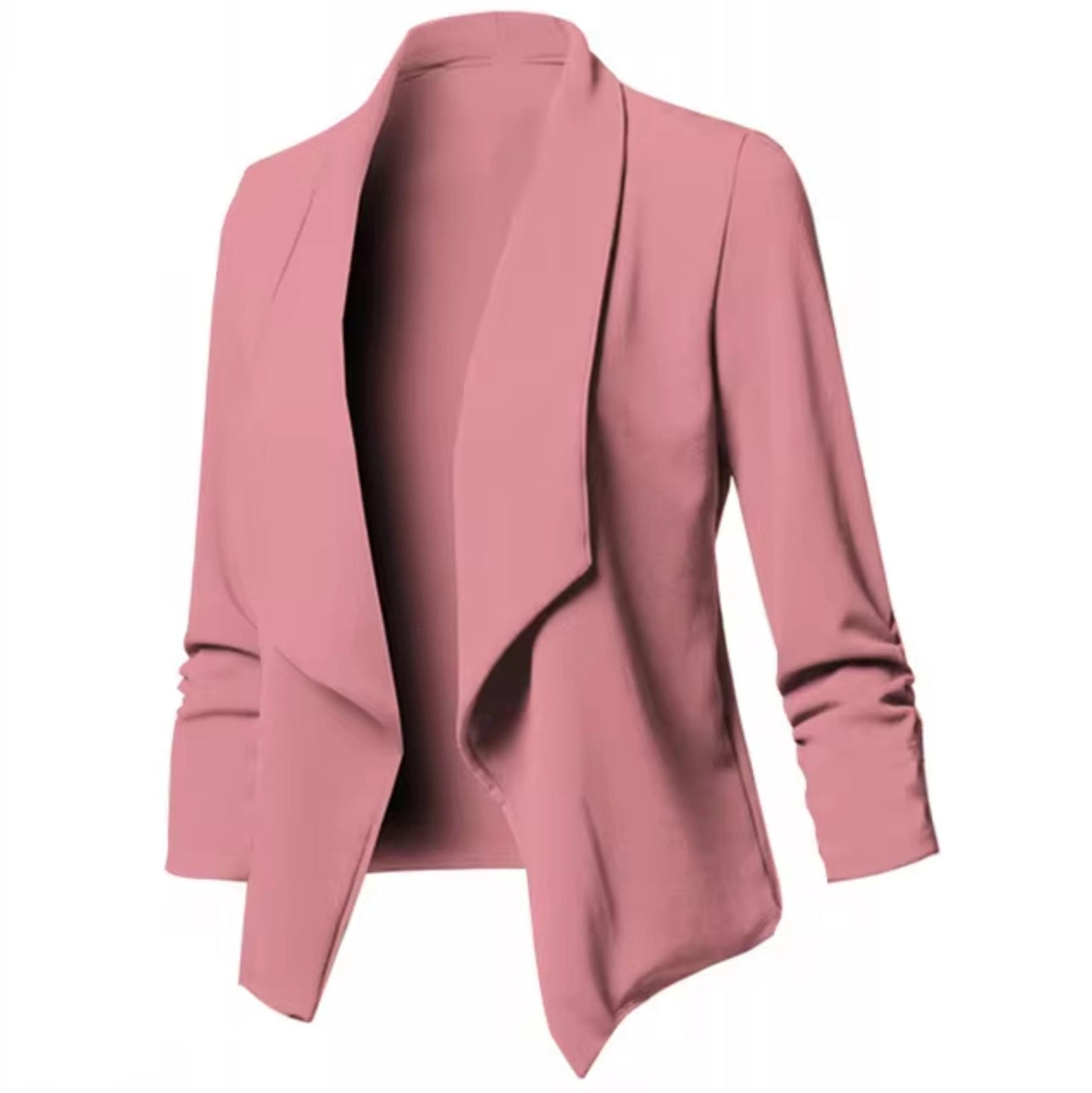 Fudus Mintgrüner Blazer - Elegante Frühlingsjacke ohne Kragen