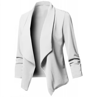 Fudus Mintgrüner Blazer - Elegante Frühlingsjacke ohne Kragen