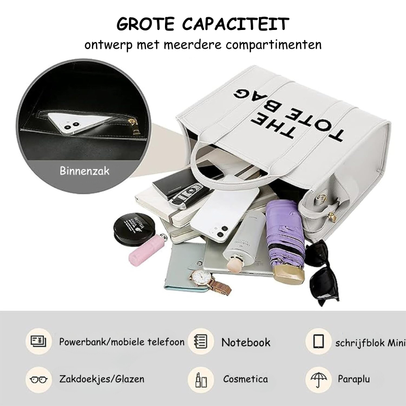 Fudus | Tote Bag Stilvolles Design Handtasche Mit Kurzem Und Langem Henkel