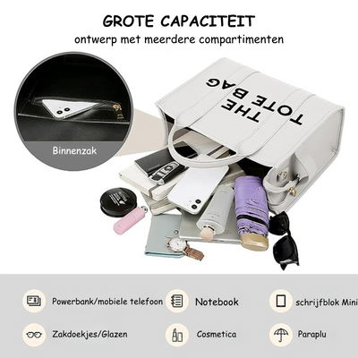 Fudus | Tote Bag Stilvolles Design Handtasche Mit Kurzem Und Langem Henkel