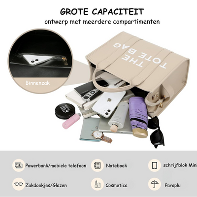 Fudus | Tote Bag Stilvolles Design Handtasche Mit Kurzem Und Langem Henkel