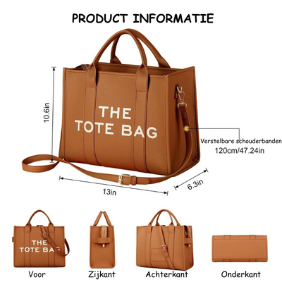 Fudus | Tote Bag Stilvolles Design Handtasche Mit Kurzem Und Langem Henkel