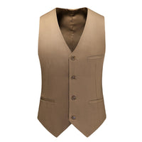 Traditionelle Satinweste mit Krawatte und Einstecktuch für Damen elegant und vielseitig in Khaki