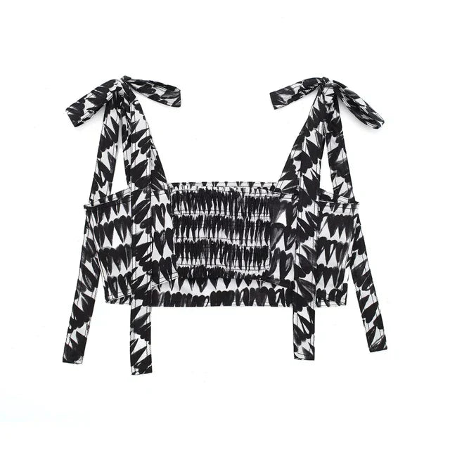 Fudus | Elegantes Bedrucktes Sommer Satz (oberteil + Röcke)