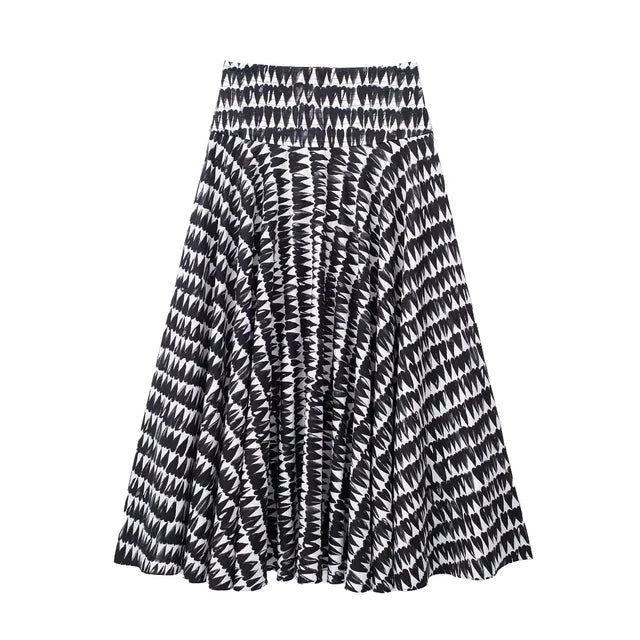 Fudus | Elegantes Bedrucktes Sommer Satz (oberteil + Röcke)