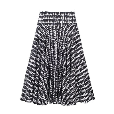 Fudus | Elegantes Bedrucktes Sommer Satz (oberteil + Röcke)