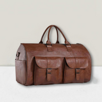 Lillfrid | Klassische Wochenendtasche mit Vintage-Touch in Braun