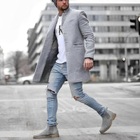 LONZZO – Der elegante und einzigartige Mantel in Grau