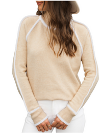 Johanna | Kuscheliger Rollkragen Pullover in Beige