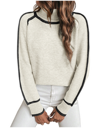 Johanna | Kuscheliger Rollkragen Pullover in Weiß