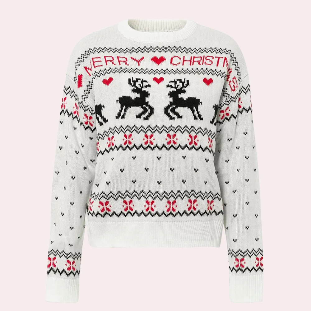 FEONA - Eleganter Damen Weihnachtspullover mit Stil