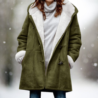 ISABELLA  - Fleece-Wildlederjacke in Grün