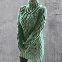 Cristyane| Eleganter Langer pullover für Damen in Grün