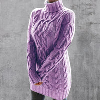 Cristyane| Eleganter Langer pullover für Damen in Lila