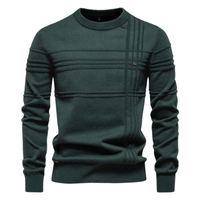 Burkhard | Stijlvolle herenpullover met ruitdesign in Grün