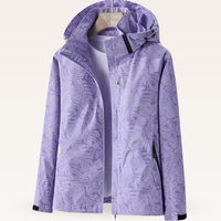 Ingrid | Damen Sommerjacke Wasserdicht Leicht Modern Outdoor Aktiv in Lila