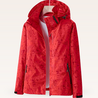 Ingrid | Damen Sommerjacke Wasserdicht Leicht Modern Outdoor Aktiv in Rot
