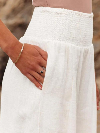 Fraula - Luftige Strandhose Mit Weitem Bein Für Damen