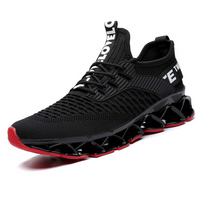 Noah | Höhensteigernde Sneaker +8CM in Schwarz Rot
