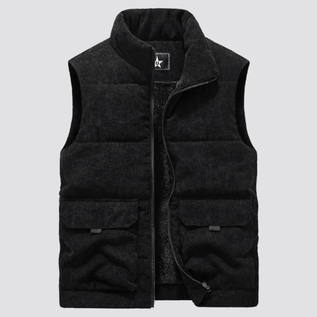 Henderson | Herren Cordweste mit Fleecefutter und Mehrfach-Taschen
