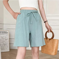 Greta | Weite Leinenhose in Grün