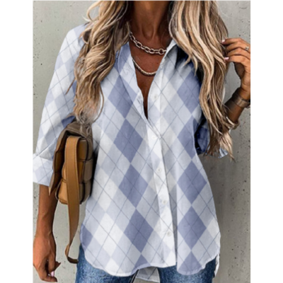 Brunna® | Lässige Karobluse