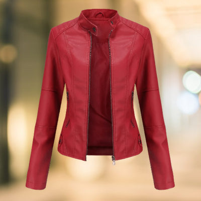 Stary | Elegante Lederjacke mit Stehkragen