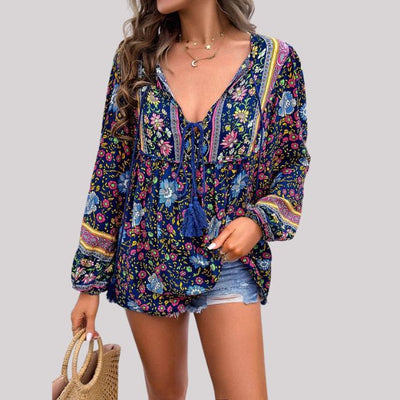 Brusinski® | Boho Paisley Bluse für Frauen