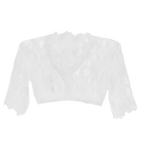 Bonnie - Dirndlbluse im modernen Look in Weiß