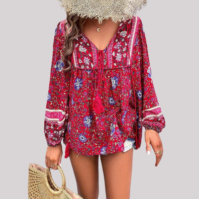 Brusinski® | Boho Paisley Bluse für Frauen