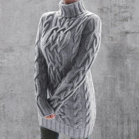 Cristyane| Eleganter Langer pullover für Damen in Grau