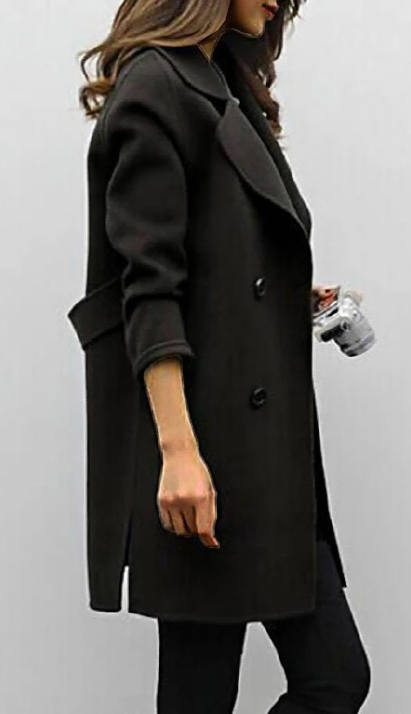 Selda - Langer Mantel aus Wollmischung für Damen