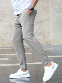Nico | Herren Stretchhose Schick Bequem Komfort Business Casual in Grau