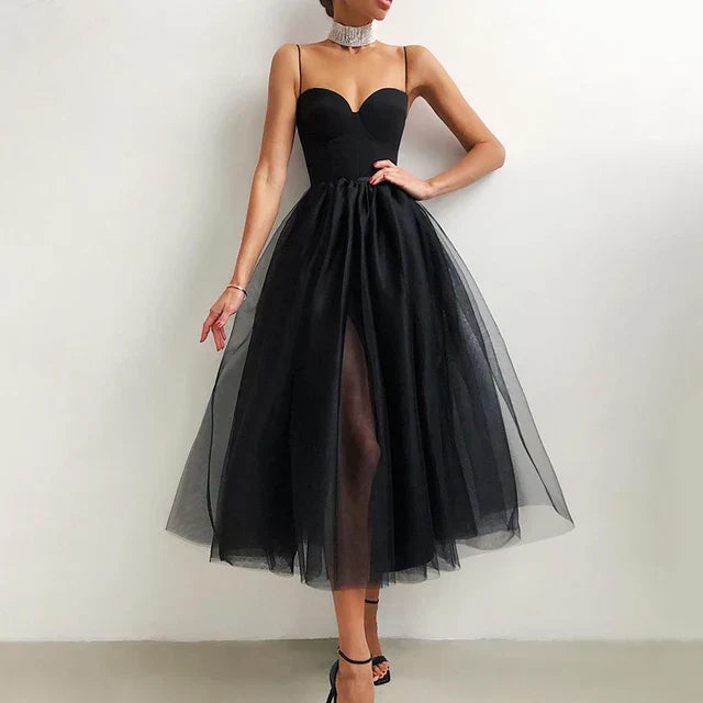 Fudus | Elegantes Tüll Korsatzt Abendkleid Für Damen