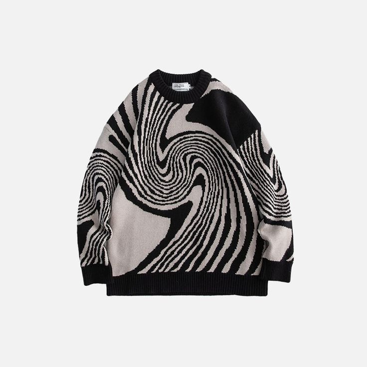 Whirly | Whirlpool-Muster Strickpullover