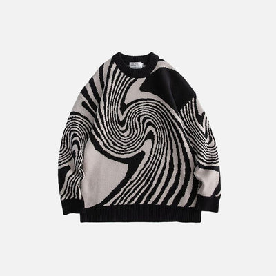 Whirly | Whirlpool-Muster Strickpullover