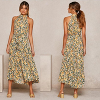 Violette Kleid | Sommer und modern in Blumenmuster Gelb
