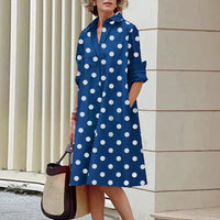 Maris – Lässiges Kleid mit Taschen in Blau