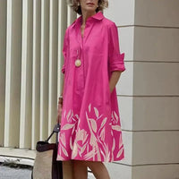 Maris – Lässiges Kleid mit Taschen in Rosa