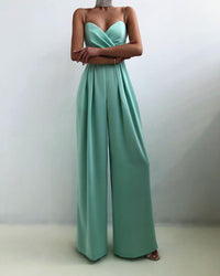 Drune | Damen Riemen Overall Sinnlich Figurbetont Party Abend Trend in Turquoise