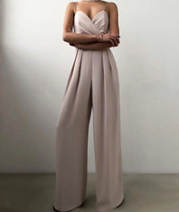Drune | Damen Riemen Overall Sinnlich Figurbetont Party Abend Trend in Aprikose