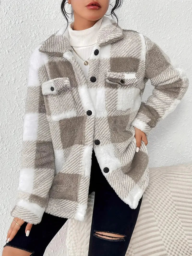 Stefanie | Warme Fleece Jacke