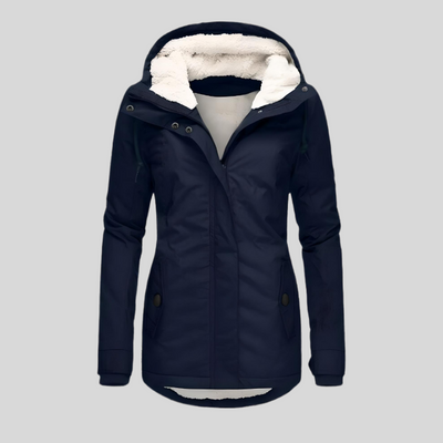 Christin | Wasserdichte Lange Kapuze jacke
