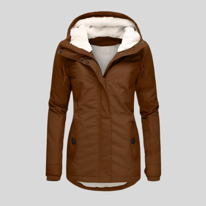 Christin | Wasserdichte Lange Kapuze jacke