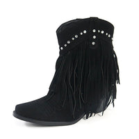 Western Cowboy Stiefeletten für Damen mit Komfort und Stil in Beige