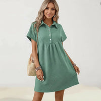 Kleid Hildegard™ aus Hochwertigem Strukturiertem Strick / Klassische Geometrische Struktur und Feminine Haltung! in Grün