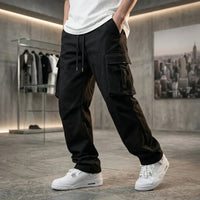 Orion™ Cargo-Hose aus Leichter Twill-Sarja mit Praktischen Utility-Taschen in Schwarz