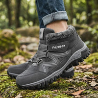 Unisex UrbanFrost™ Stiefel mit Gepolstertem Futter und Profilsohle in Grau mit Weißen Details